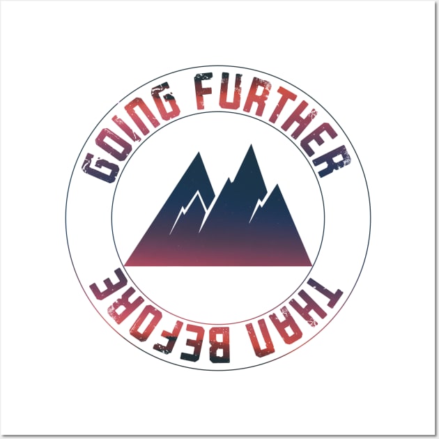 Going Further (Colour Version) Wall Art by Adventum Design